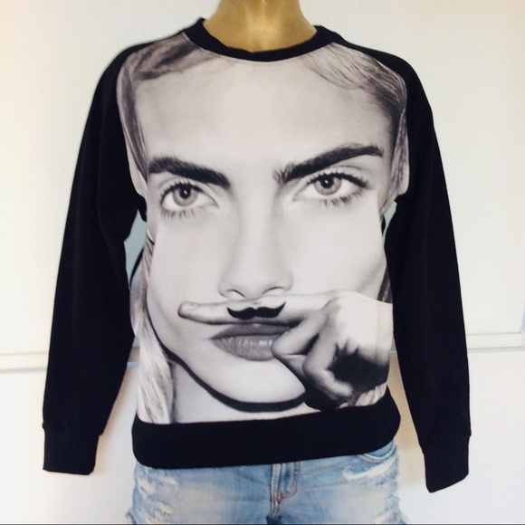 ELEVEN PARIS NWT Cara Delavingne SWEATSHIRT XS - Picture 6 of 16